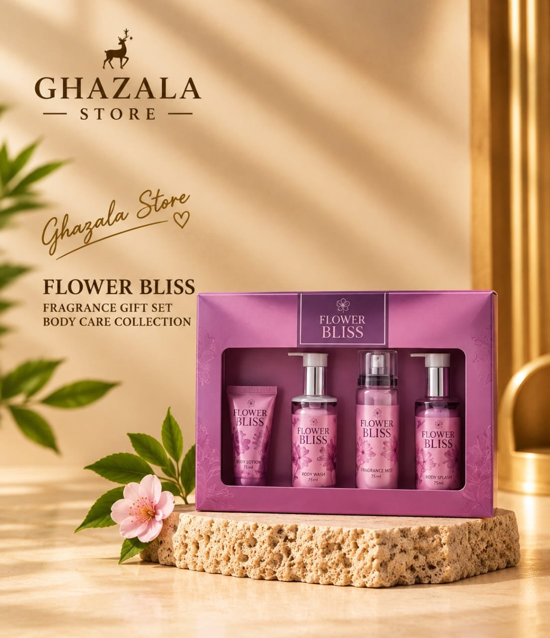 MOOD ALL-OVER WILD ROSE SET (Body & Hair & Personal Care Gift Set
